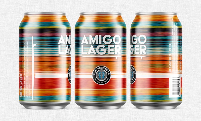 Amigo Lager Label Design