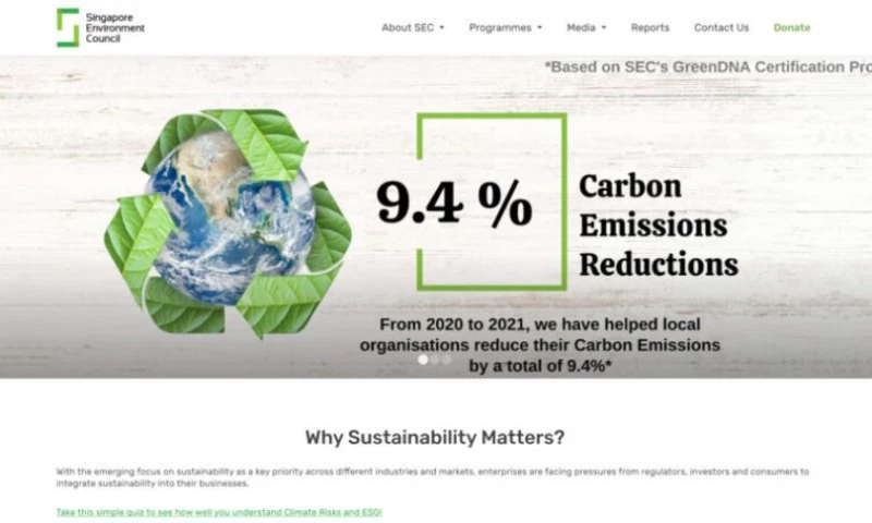 Awebstar Technologies Pte Ltd. - Singapore Environment Council (SEC)