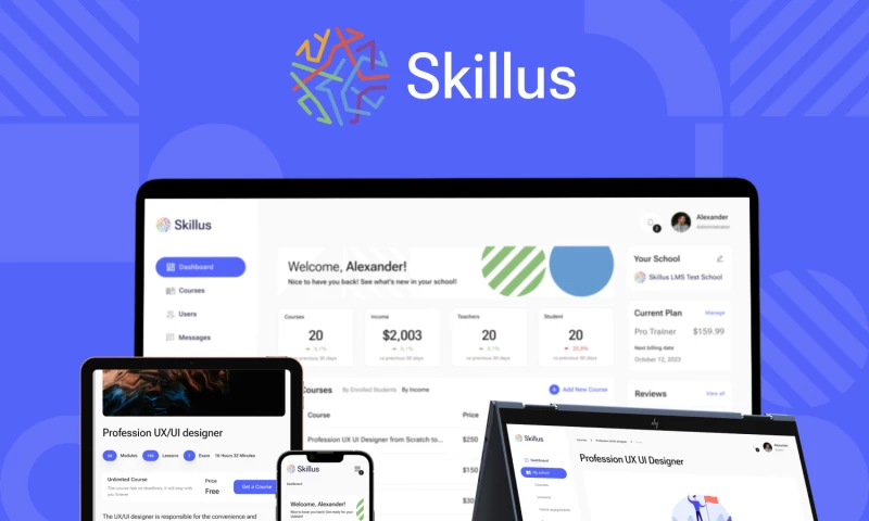 Skillus: EdTech SaaS Platform l LMS l CRM/ERP