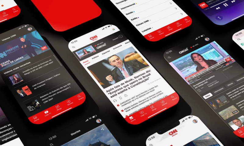 FRAME - Digital Design - Product Design for the new CNN Brasil app