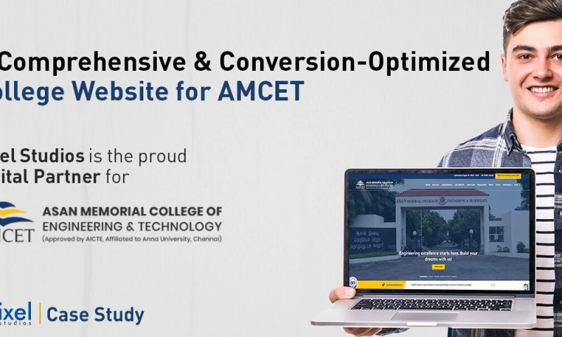 Pixel Studios - AMCET A Conversion-Optimized College Website by Pixel Studios