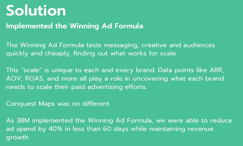 Conquest Maps Ad Spend Optimization