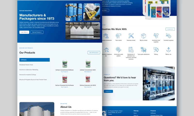 Website Redesign for Gotham Industries