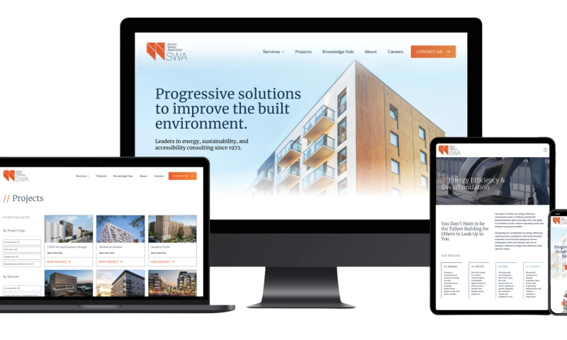 Steven Winter Associates Website Redesign