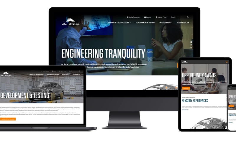 Windmill Strategy - Auria Solutions Automotive OEM Website Redesign