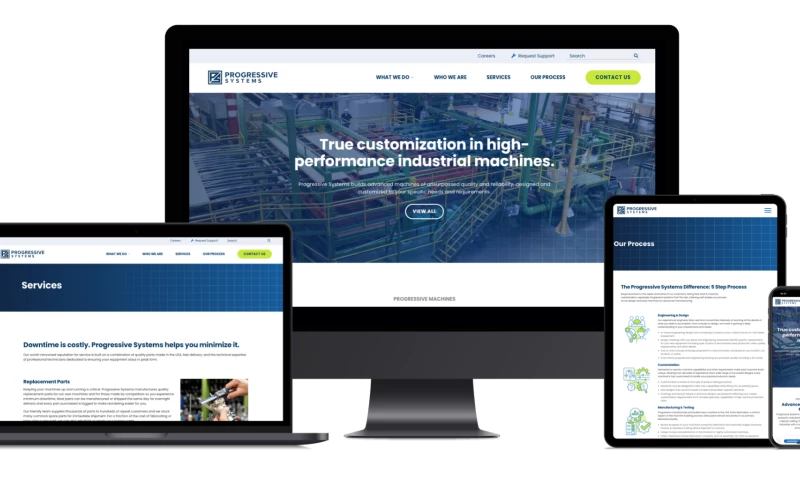 Windmill Strategy - Progressive Systems Website Redesign