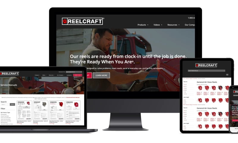 Windmill Strategy - Reelcraft Industries Website Redesign