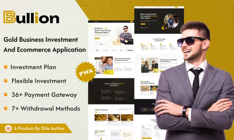 Bullion - Gold HYIP Investment And Ecommerce Application