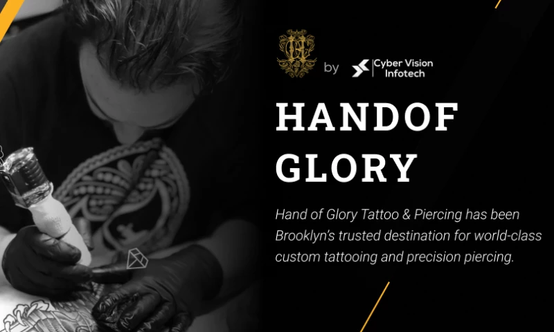 Cyber Vision Infotech Pvt. Ltd. - Hand Of GloryTattoo - Web Development