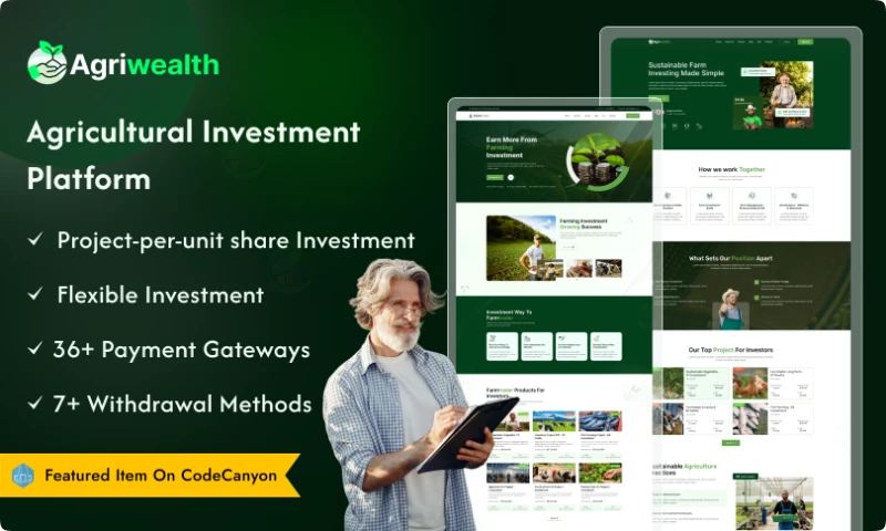 Bug Finder - AgriWealth - Agricultural HYIP Investment and Ecommerce Solution