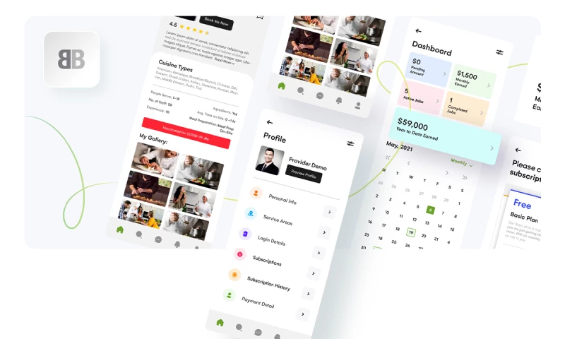 Devtrios - Personal Chef Booking App UI