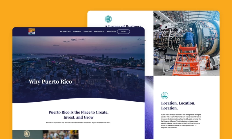 Infinum - Supporting Invest Puerto Rico's valuable mission via complete website reconstruction