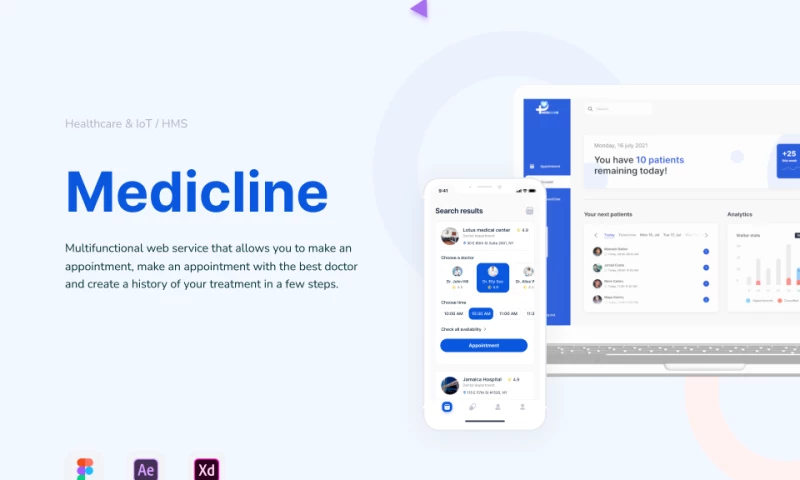 ANODA - Product Design Agency - Medicline - Multifunctional Web Service