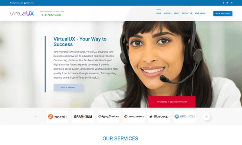 tsorbit - User-Friendly Website for Outsourcing Services