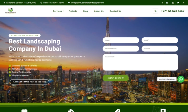 tsorbit - Easy-to-Use Website for a Landscaping Company