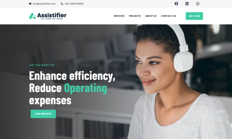 tsorbit - Modern and Scalable Website for BPO Partner
