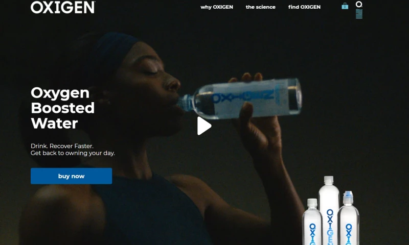 Ignited - OXIGEN Beverages eComm Website
