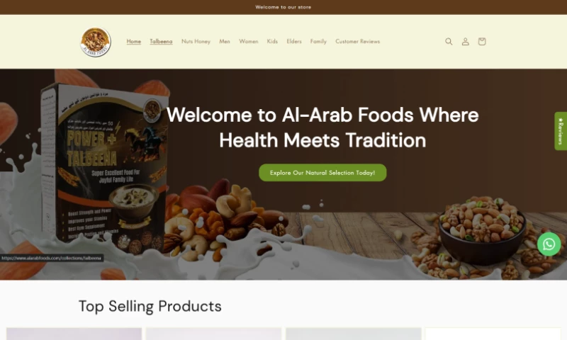 tsorbit - Engaging and User-Friendly Website for Al-Arab Foods