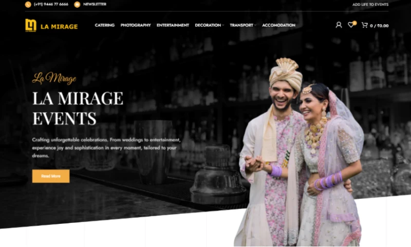 Invenex - La Mirage Website & Social Media