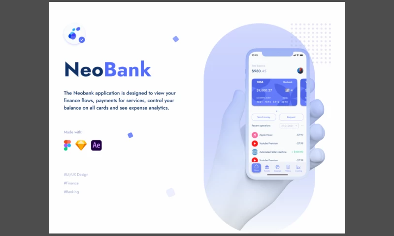 ANODA - Product Design Agency - Mobile App Design for Neobank | UI Design | UX Design