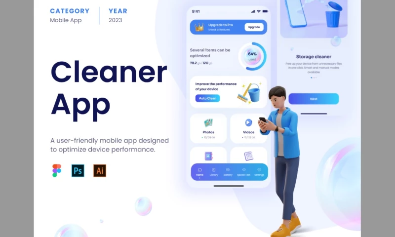 ANODA - Product Design Agency - Cleaner |Mobile device optimization apps|UX/UI Design