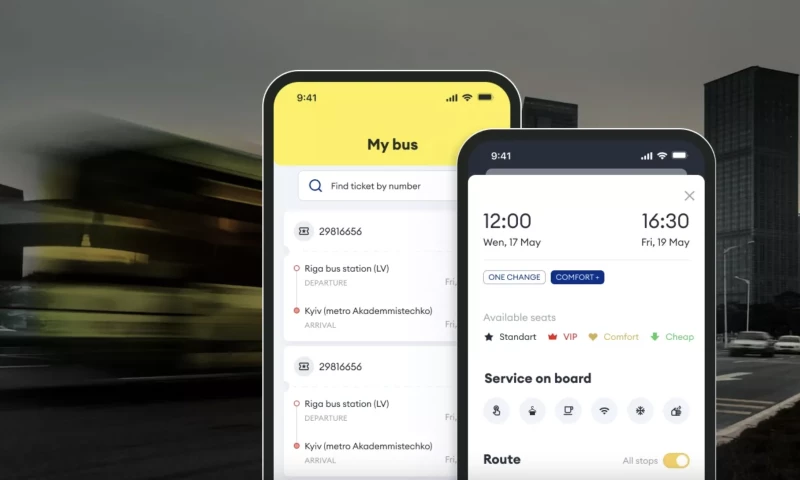 Stfalcon - Ecolines - an app for coach operator in Europe