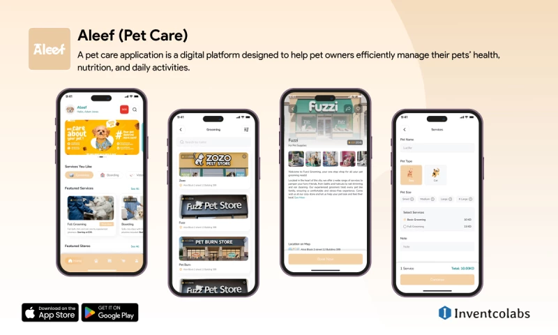 Inventcolabs Software - Aleef - Pet Care App