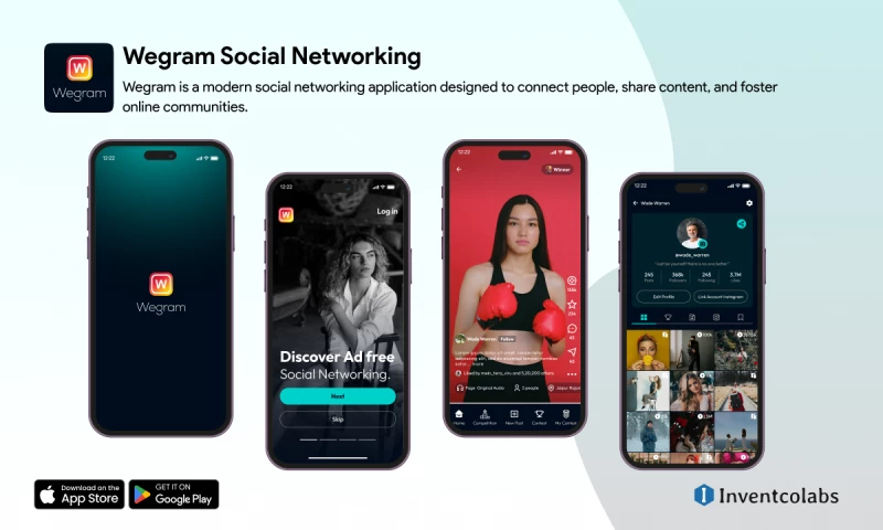 Inventcolabs Software - Wegram - Social Networking Application