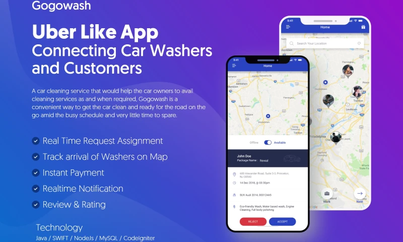 NewAgeSysIT - Uber Like App Connecting Car Washers and Customers