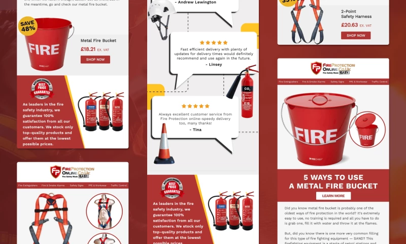 The Better Creative - Fire Protection Online Email Design