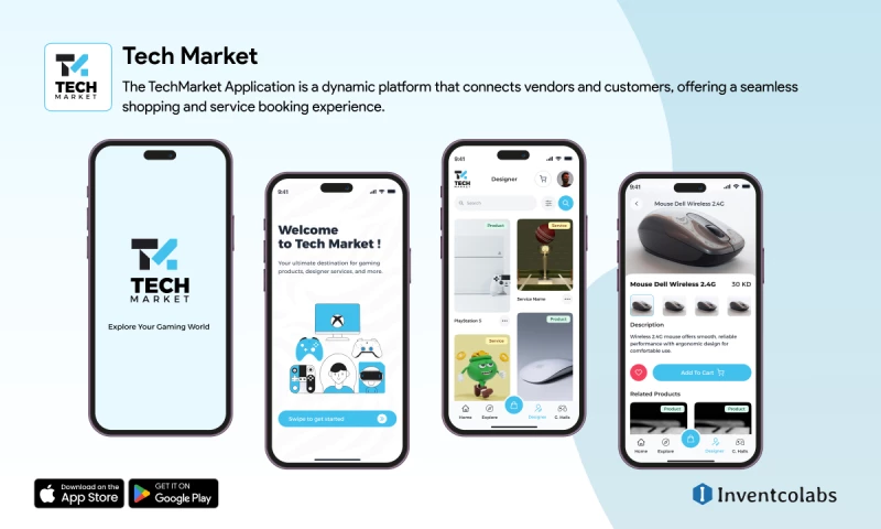 Inventcolabs Software - Tech Marketplace Mobile App