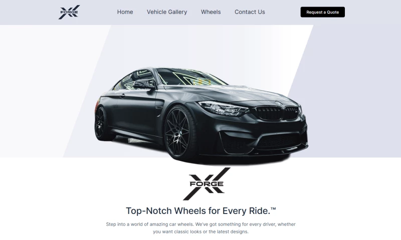Pixel Wizards Digital Agency - Wheels Website for ForgeX global