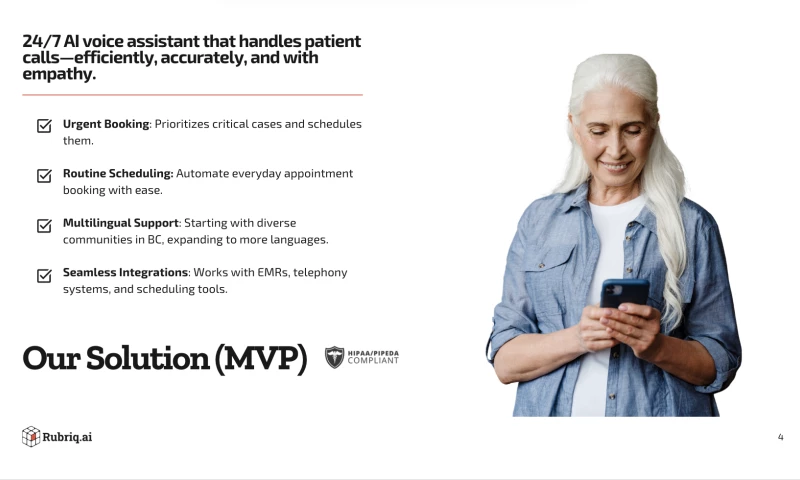 MVP for an AI Voice Assistant for Clinics