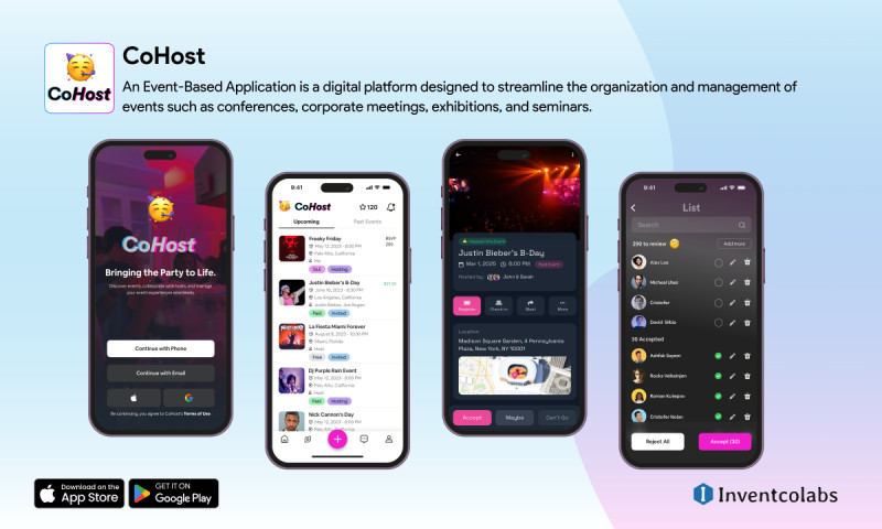 Inventcolabs Software - CoHost - Event Based Application