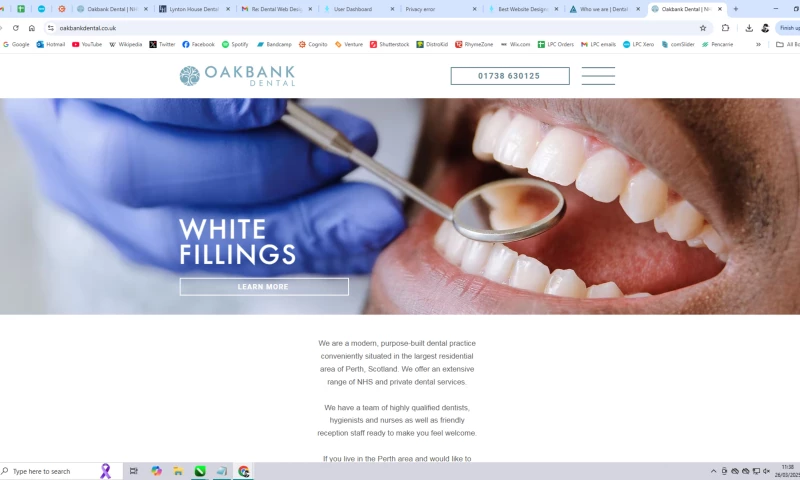 Aesthetic + Dental Web Design Scotland - Re-branding and creation of website