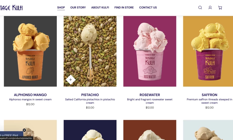 Heritage Kulfi Ice Cream