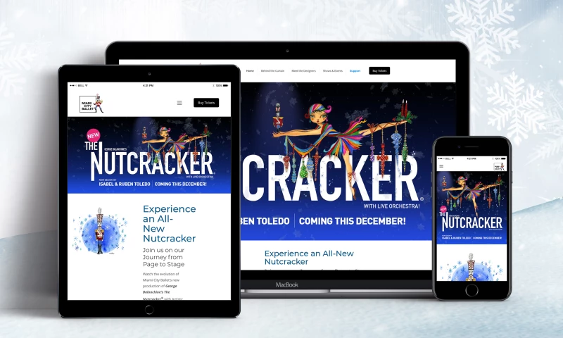 Miami City Ballet: Website Design and Development