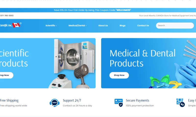 Genetech Solutions - Aaka Scientific (E-commerce Website)