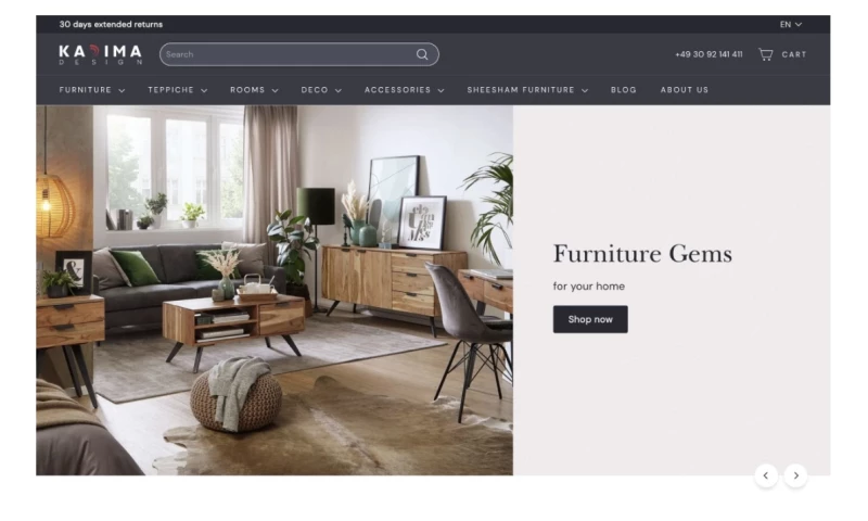 Kadima Design – Shopify website development
