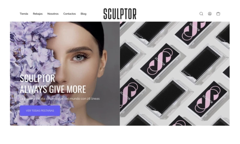 Sculptor – Shopify website development