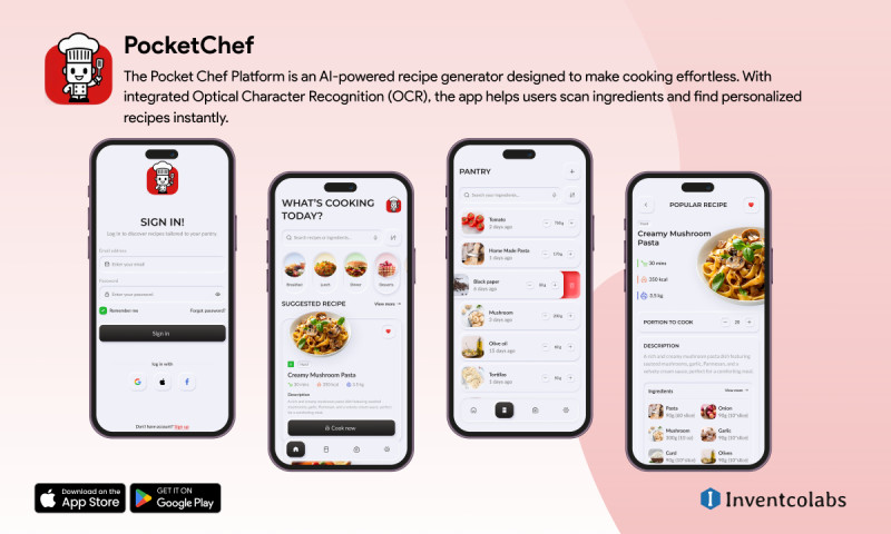Inventcolabs Software - Pocketchef