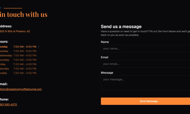 Case Study Coffee Lounge