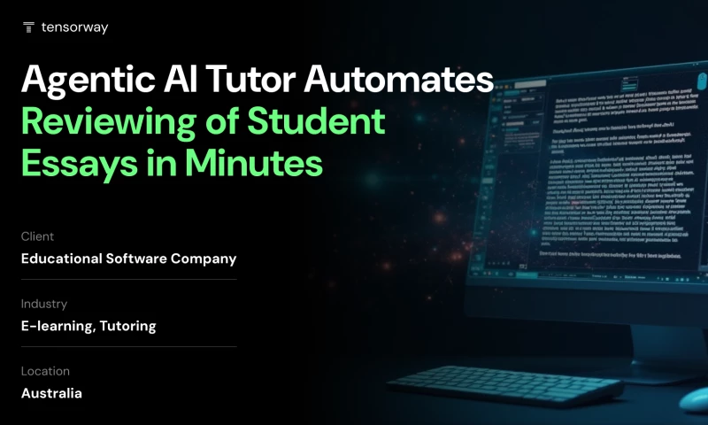 AI automation for e-learning company