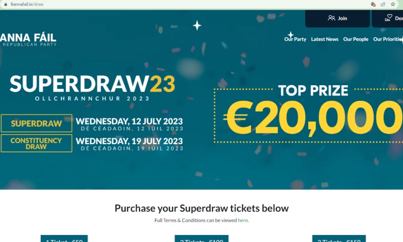 An Online Fundraiser Platform for Fianna Fáil