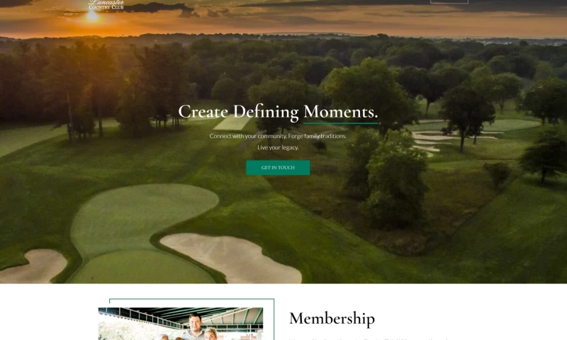 No Bounds Digital - A Stunning New Website For Lancaster Country Club to Provide a Luxurious and Sophisticated Online Experience
