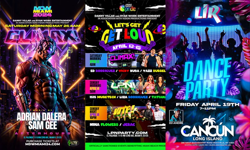 Event flyer design for various event promoters