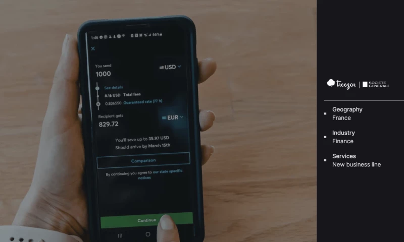 Mobile banking constructor for Treezors fintech clients