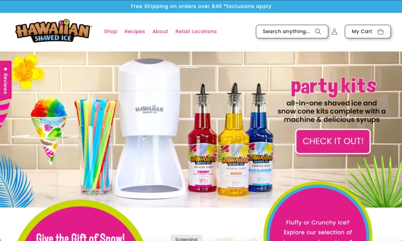 Gapstow - Hawaiian Shaved Ice - Shopify Migration