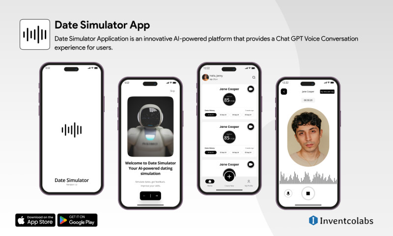 Inventcolabs Software - Date Simulator App - Chat GPT Voice Conversion Inventcolabs