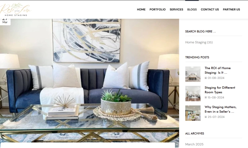 Avinya Technology Inc - Rose and Fern Home staging SEO